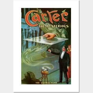 Vintage Magic Poster Art, Carter the Mysterious Posters and Art